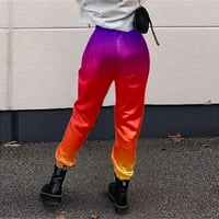 Panенски панталони Обични спортски градиентски панталони панталони со џебови панталони со џемпери за лежење на улична облека