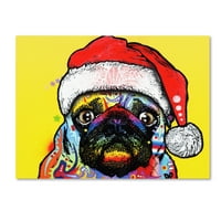 Трговска марка ликовна уметност „Пука Божиќно издание“ платно уметност од Дин Русо