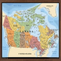 Мапа-Канада Ѕид Постер, 14.725 22.375