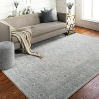 Уметнички ткајачи Ориентална традиционална област килим, средно сиво