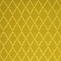 Ахгли Компанија Внатрешна Правоаголна Решетка Жолта Модерна Област Килими, 4'6'