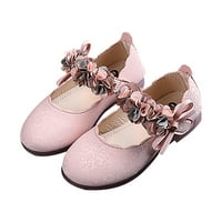 Чевли за мали деца за бебиња девојки принцеза меки цвеќиња што не се лизгаат летни кожни сандали