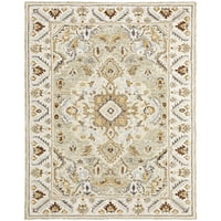 Авалон дома Акадија Медалјон Рачно изработен килим, 4,99 '8.01' '