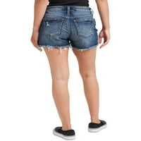 Co. Silver Jeans Co. Women'sенски суки средно издигнување, големини на половината 24-36