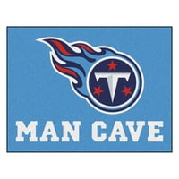 - Тенеси Титанс Човек пештерски почетник килим 19 x30