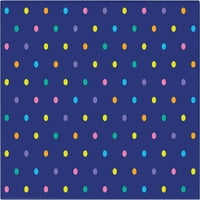 Колекцијата Crayola од добро ткаена полко точка сина 3'3 5 'килим