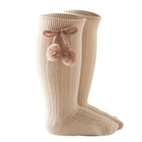 Деца Девојки Мало Бебе Цврсти Чорапи Високи До Колена Чорапи Чорапи Со Должина На Средно Теле Принцеза Чорапи 12 Месеци Мали