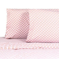 Kidz Mi Pink Flowers Kids Bed Set, Full, Pink
