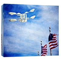 Слики, машина за летање, 20х16, декоративна wallидна уметност на платно
