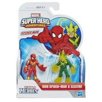 Супер Херој Авантури Железо Пајакот & Марвел Електро Акција Слика 2-Пакет