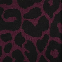 Terra & Sky Women's Plus Size Leopard Leopard Jacquard џемпер фустан