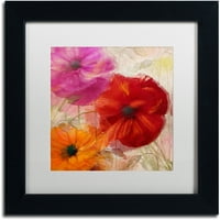 Заштитена марка ликовна уметност kinchant for poppies i Canvas Art by Color Bakery White Matte, црна рамка