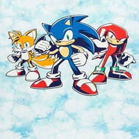 Sonic The Hedgehog Boys Tie Graphic Graphic T-Shirt Graphic Mair, големини 4-18