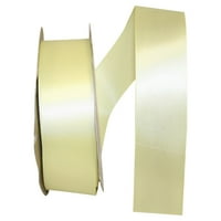 Reliant Ribbon Single Face Satin Satin All Iimes Piize Yellow Polyester Ribbon, 1800 1,5