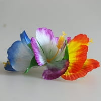 Хавајски цвеќиња за коса клипови со повеќе болни додатоци за коса со цвет за венчавки за плажа