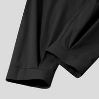Нов Моден Обичен Машки Панел За Затворање Со Патент Измиен Истегнување Обични Панталони Панталони