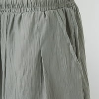 менс памук и лен еднобојни обични панталони јапонски ленени спортски тенки панталони нозе
