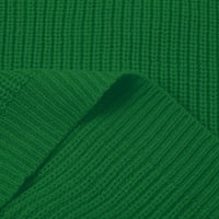 Женска Есенска И Зимска Цврста Боја V Вратот Плетен Џемпер Со Долги Ракави Свилен Машки Џемпер Блед Џемпер За Жени