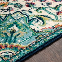 Уметнички ткајачи Парамаунт Ориентална област килим, сина, 7'10 11'2