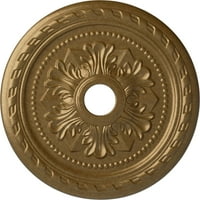 Екена Милхаурд 5 8 ОД 5 8 ИД 5 8 П Палмето таванот Медалјон, рачно насликано бледо злато