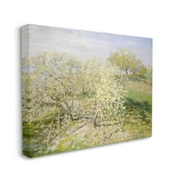 Stuple industries бело цвета дрво овоштарник поле Импресионистичка четка за четки за сликање завиткано платно печатено wallид