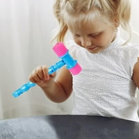 Играчки за бебиња со чекан за крцкање на чекан што ја тресе играчката пластична играчка играчка смешна играчка со чекан со звук