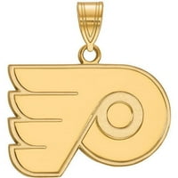 14K Yellow Gold NHL Logoart Philadelphia Flyers Medion Pendant
