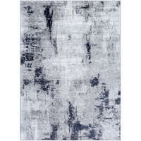 Уметнички ткајачи Wanderlust Апстрактна област килим, сребрен јаглен, 7'10 10'3