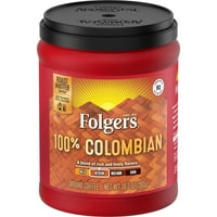 Фолгерс Колумбиско Мелено Кафе, Средно Темно Печење, 10,3 Унца