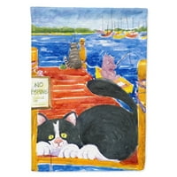 Богатствата на каролина 6001-ЗНАМЕ - Родител Црно-Бела Мачка Без Риболов Знаме, разнобојни