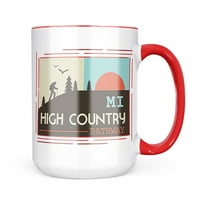 НЕОНБЛОНД САД Пешачки Патеки Висока Земја Патека-мичиген кригла подарок за љубителите На Кафе Чај