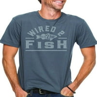Wired2fish Тон на маица со лого - црвена, голема