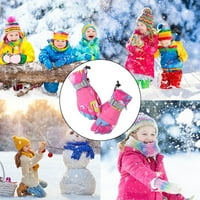 Родител Дете Зимски Скијачки Ракавици Топли Ракавици Топли Слатки Печатени Ракавици Ракавици За Јавање Деца Ветроупорни Ракавици